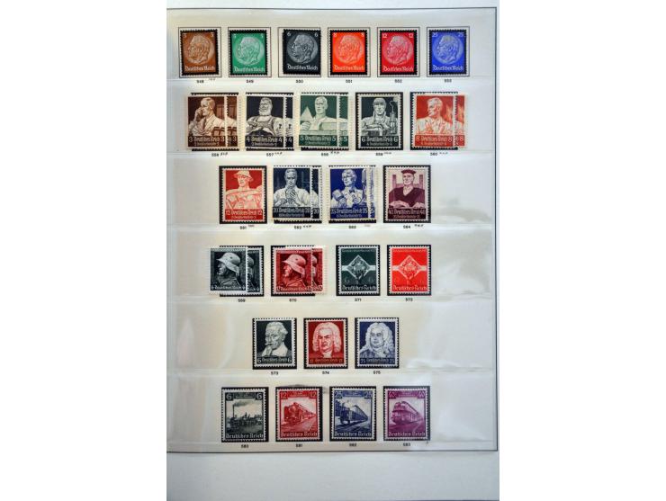 collectie 1933-1945 */** w.b. beter materiaal en nagegomd in Sieger album