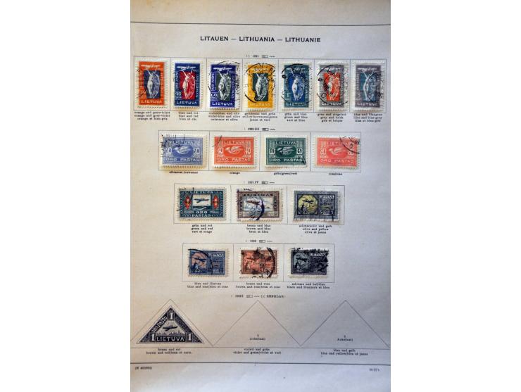 collectie tot 1940 meest gestempeld met beter materiaal op albumbladen