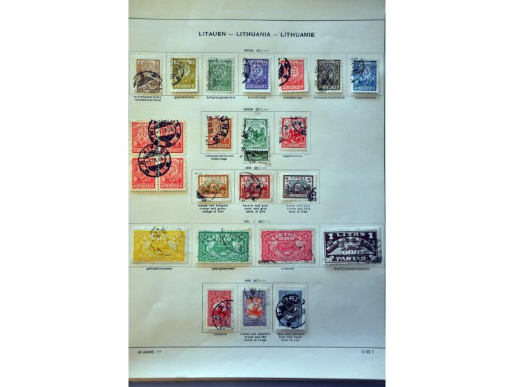 collectie tot 1940 meest gestempeld met beter materiaal op albumbladen