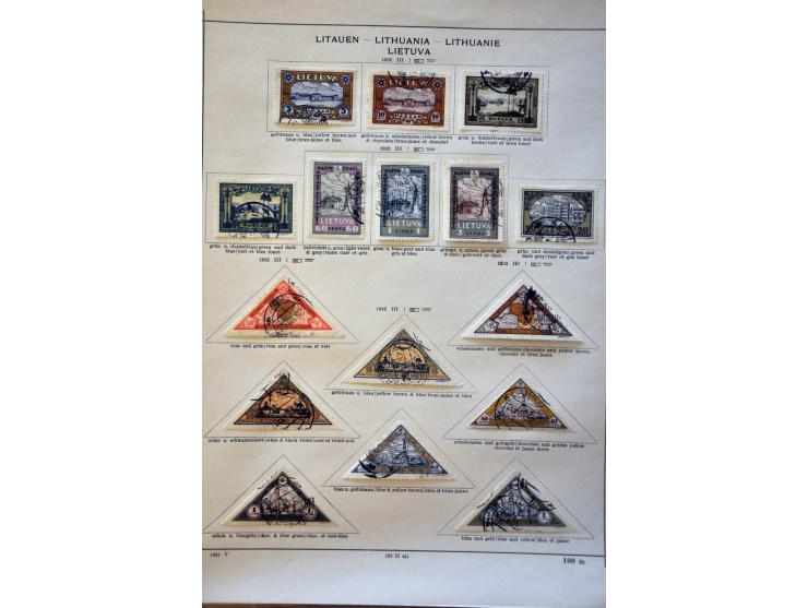 collectie tot 1940 meest gestempeld met beter materiaal op albumbladen