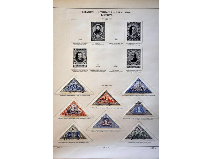 collectie tot 1940 meest gestempeld met beter materiaal op albumbladen