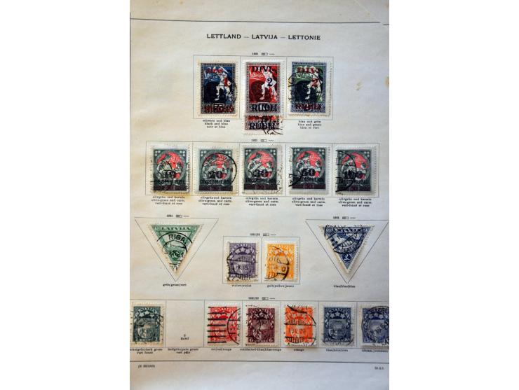 collectie tot 1940 meest gestempeld met beter materiaal op albumbladen