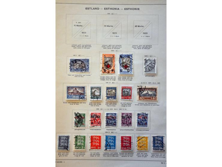 collectie tot 1940 meest gestempeld met beter materiaal op albumbladen