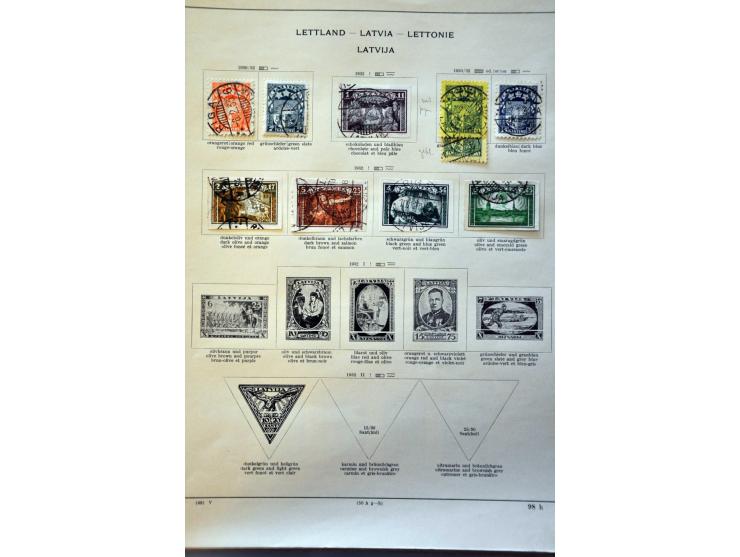 collectie tot 1940 meest gestempeld met beter materiaal op albumbladen