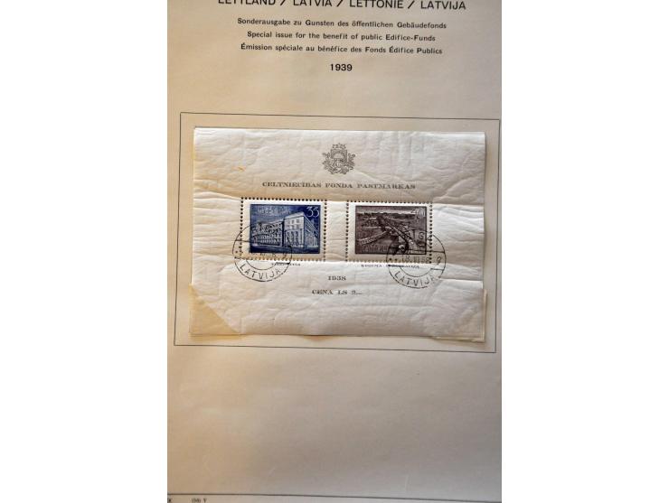 collectie tot 1940 meest gestempeld met beter materiaal op albumbladen