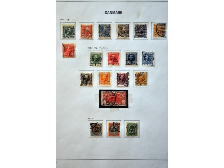 collectie 1851-2002 gestempeld, tevens Faroer, in 2 albums