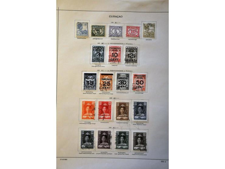 collectie tot 1977 met beter Curaçao in Schaubek klemband