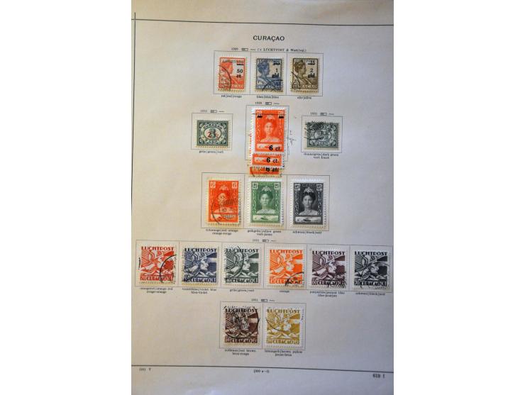 collectie tot 1977 met beter Curaçao in Schaubek klemband