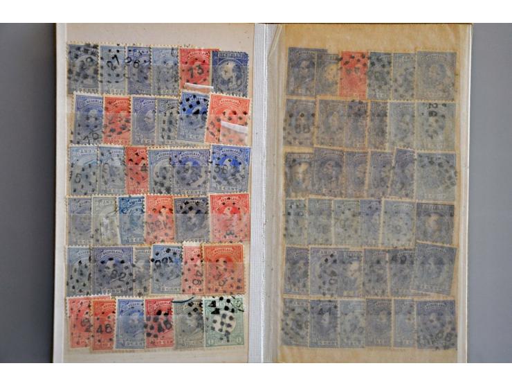 puntstempels, groot aantal op diverse waarden en emissies in 4 insteekboeken