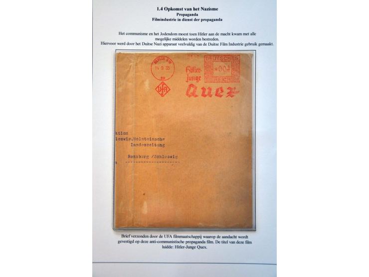 Rise of the Third Reich, collection with minisheets, stamps, booklet Mi. HB32 and covers with a.o. cancellation Leibstandarte