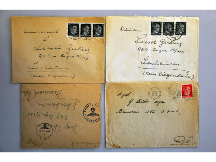 38 covers including registered fieldpost cover 149 (Middle East) with Sudan censor to USA, British in Finnish Winter army, ca
