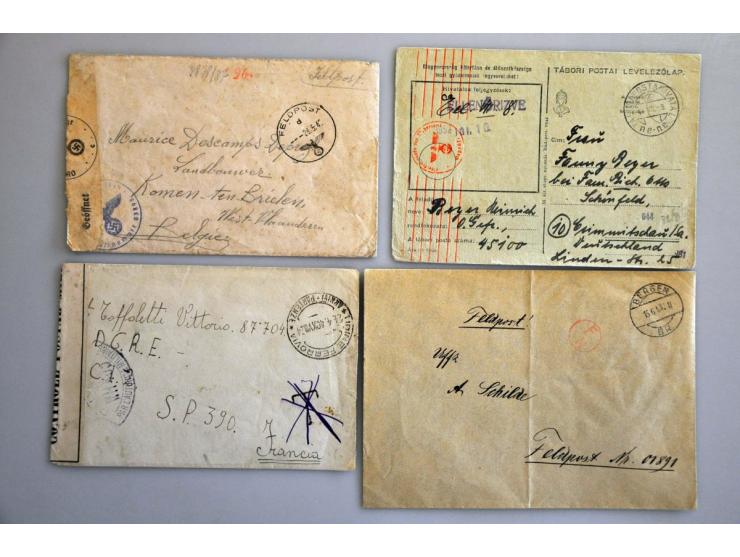 38 covers including registered fieldpost cover 149 (Middle East) with Sudan censor to USA, British in Finnish Winter army, ca