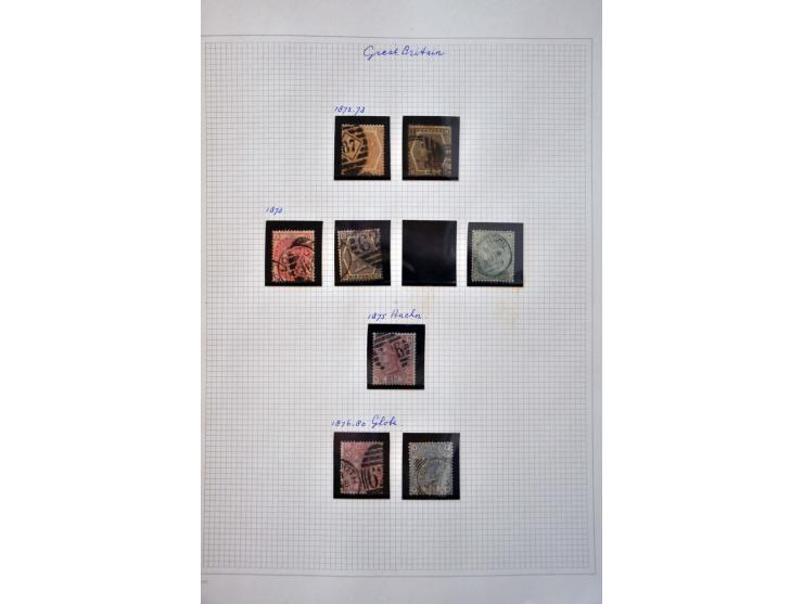 collectie 1840-1978 gestempeld met veel betere ex. in blanco Davo album
