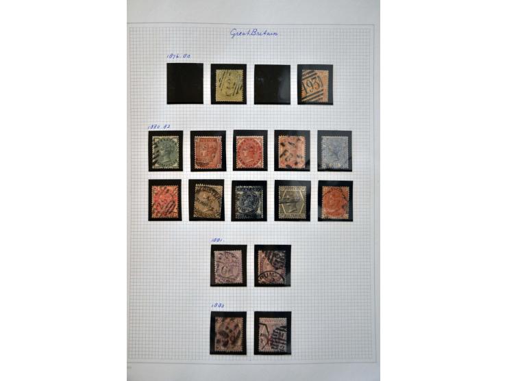 collectie 1840-1978 gestempeld met veel betere ex. in blanco Davo album