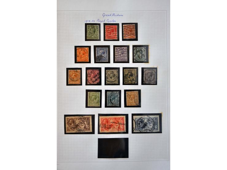 collectie 1840-1978 gestempeld met veel betere ex. in blanco Davo album