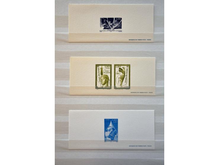 uitgebreide collectie Europa Cept vanaf 1956 meest ** met veel ongetand w.b. blokken van 4 (non dentelée), épreuves, proeven 