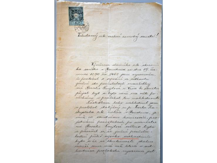 300 oude(re) poststukken w.b. briefkaarten, krantenzegels op complete kranten, oude fiscaalzegels op formulieren, pakketkaart