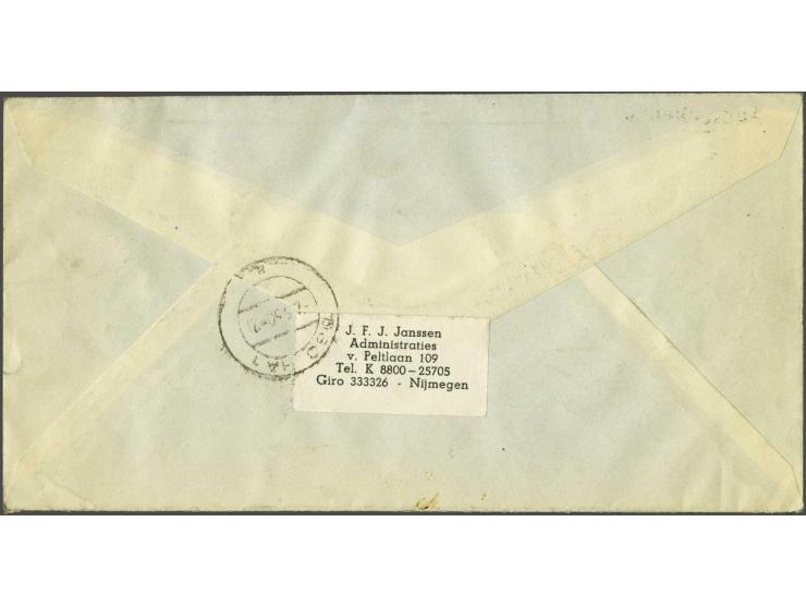Fdc E1 zomerzegels aangetekend naar de DDR, pracht ex. (aan onderzijde opengesneden en enkele minieme kreukjes), cat.w. 1600