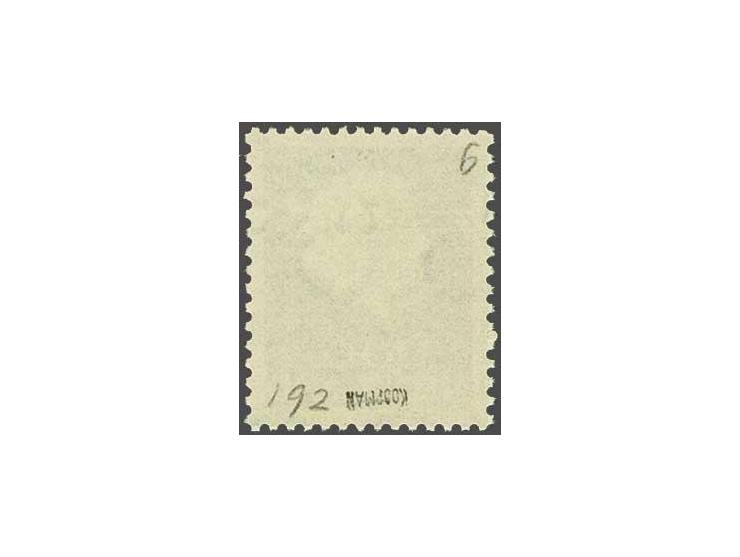 Hulpuitgifte 12 op 10 cent roodbruin met variëteit kopstaande opdruk gesigneerd Koopman, cat.w. 450