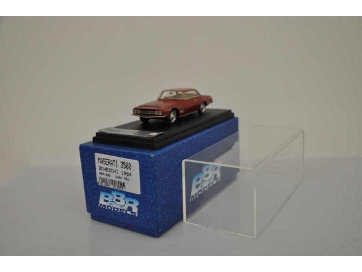 Maserati 3500 Boneschi 1964, BBR, 1:43, dark red, Mint.