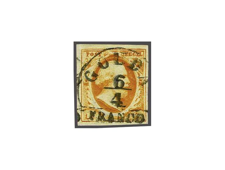 Gouda A (Ey 250) op 15 cent donkeroranje, pracht ex.