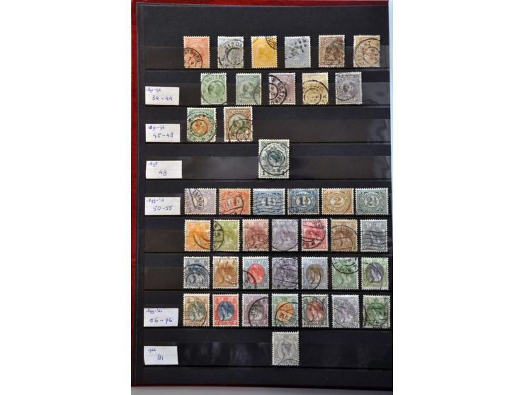 collectie 1852-2019 gestempeld (o.a. 104/105) en * en ** w.b. 136/138 en nominaal ca. EUR 510, NL1 (965x), NL2 (13x), NL5 (3x
