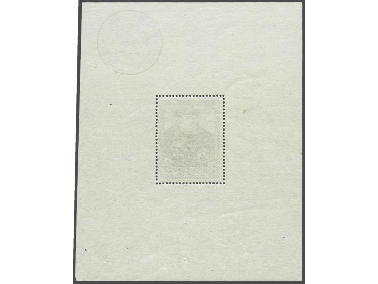 SITEB 5 frank bruingroen met stempel op velrand, cat.w. 700