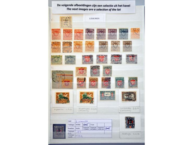 collection used */**  incl. many postmarks (local, railway, occupation etc.) in 2 stockbooks 