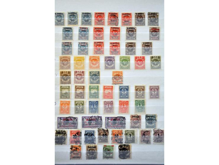 collection used */**  incl. many postmarks (local, railway, occupation etc.) in 2 stockbooks 