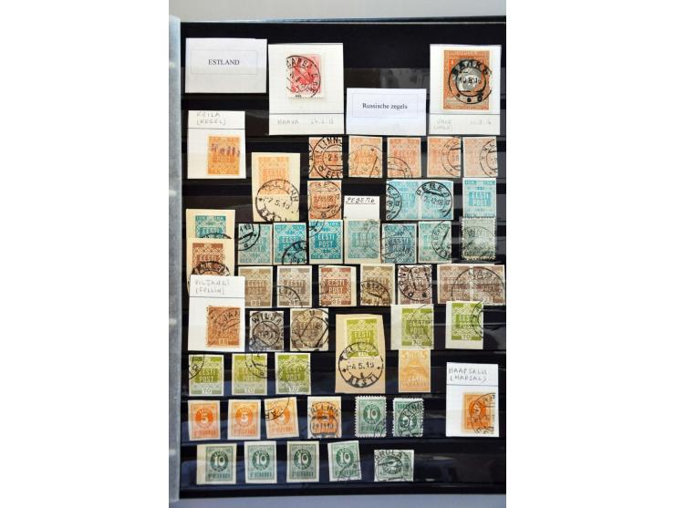 collection used */**  incl. many postmarks (local, railway, occupation etc.) in 2 stockbooks 