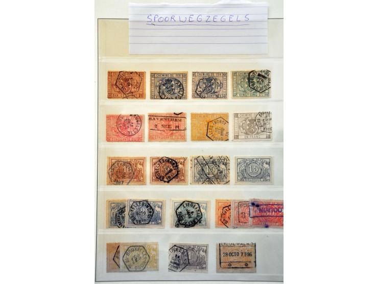 collectie 1849-1949 gestempeld en */** , gemengde kwaliteit met iets back of the book in Davo album 