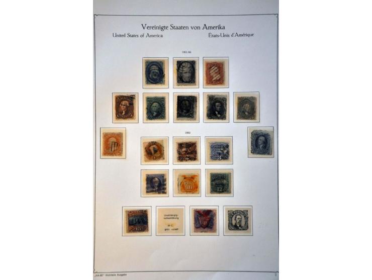 collection 1851-1944 mainly used with many better classics, Columbian $1 etc. in partly mixed quality in KaBe binder