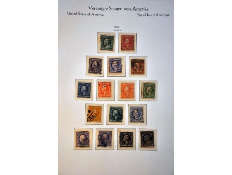 collection 1851-1944 mainly used with many better classics, Columbian $1 etc. in partly mixed quality in KaBe binder