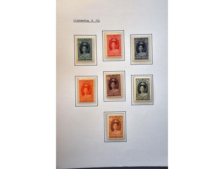 Jubileum 1923 collectie gespecialiseerd op tanding, gestempeld en */** waarbij, blokken van 4 (deels tropisch), specimen,165 