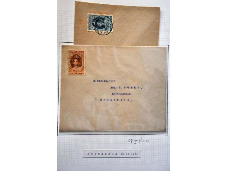 Jubileum 1923 collectie gespecialiseerd op tanding, gestempeld en */** waarbij, blokken van 4 (deels tropisch), specimen,165 