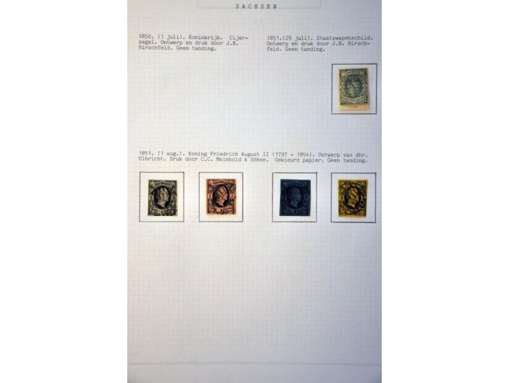 collection mainly used starting 1851 with some better material and covers, nicely arranged in 7 albums