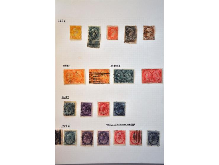 including New Foundland collection 1859-1998 used, later mostly ** in 2 Davo albums