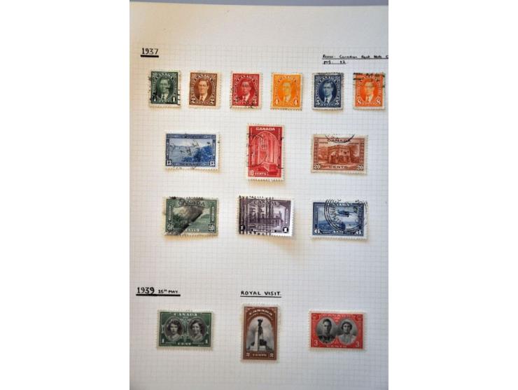 including New Foundland collection 1859-1998 used, later mostly ** in 2 Davo albums