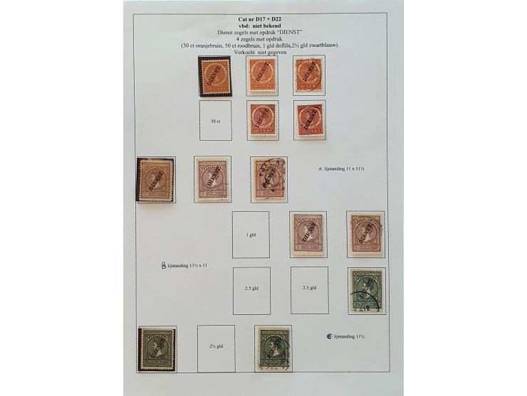 en Indonesië collectie 1902-1950 zowel gestempeld als */** verzameld w.b. proeven, Jaarbeurs Bandoeng, Jubileum 1923, Port, D