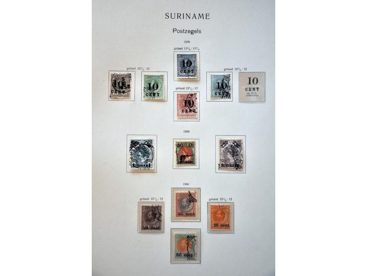 collectie 1873-1975 gestempeld met beter materiaal w.b. emissie 1873 gespecialiseerd op tanding, keerdrukparen hulpuitgifte 1
