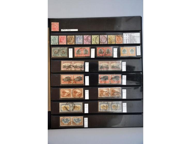 collection used mainly bilingual pairs up to 1935 incuding officials with better ex. on 4 album leaves 