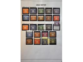 port (postage due) collectie gestempeld later ** op albumbladen