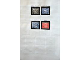 port (postage due) collectie gestempeld later ** op albumbladen