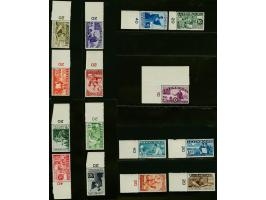 Intellectuelen 5 centimes t/m 20 francs met velrand, nr. 280 origineel gomvouwtje, cat.w. 1200