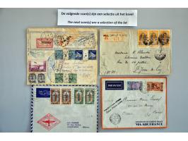 tot ca. 1960, ruim 800 poststukken w.b. veel beter materiaal o.a. aangetekend, luchtpost, goede frankeringen etc. in doosje