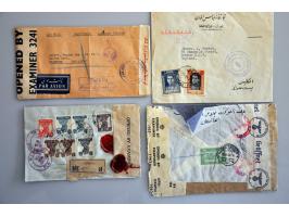 53 luchtpostenveloppen Horseshoe route South Africa-Australia juni 1940-1942 w.b. Palestina-Engeland (juni 1940), Palestina-I