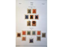 collectie 1860-1959 meest */** met beter materiaal w.b. nr. 1 (kort tandje, short perf.), Na Skarb, blok 1, blok 10 (2x), Por