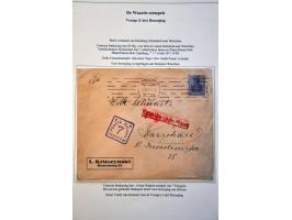 tentoonstellingscollectie Warschau stadspost en lokaalpost e.d. incl. wat documentatie, in 7 banden