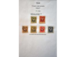 tentoonstellingscollectie Warschau stadspost en lokaalpost e.d. incl. wat documentatie, in 7 banden