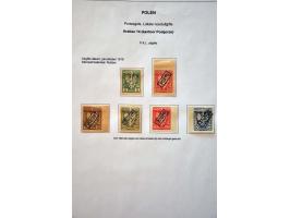 tentoonstellingscollectie Warschau stadspost en lokaalpost e.d. incl. wat documentatie, in 7 banden